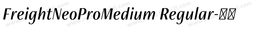 FreightNeoProMedium Regular字体转换